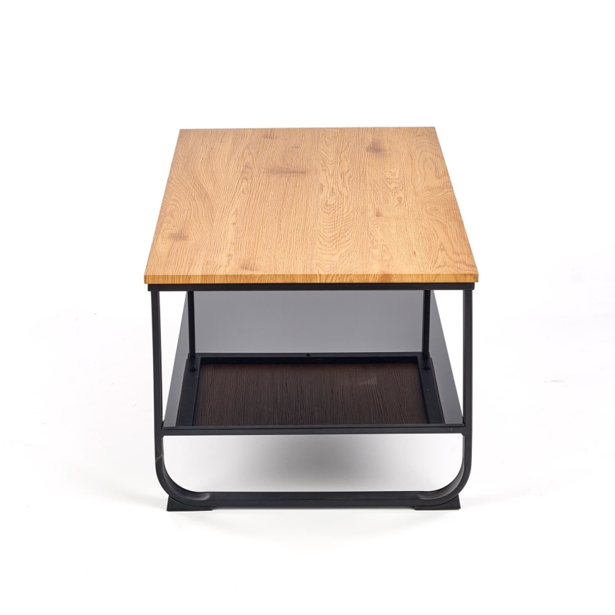 Salontafel ARTIGA 45x105 cm zwart/beige