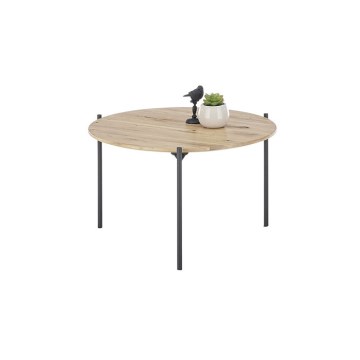 Salontafel AURA Ø 55 cm eik/antraciet