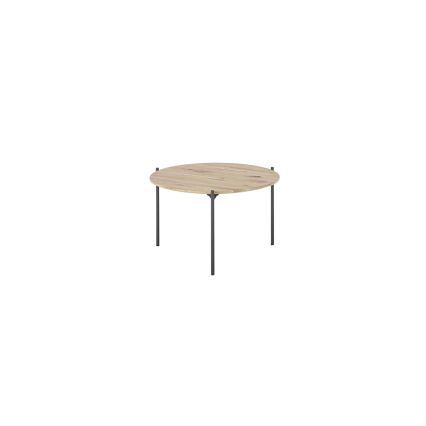 Salontafel AURA Ø 55 cm eik/antraciet