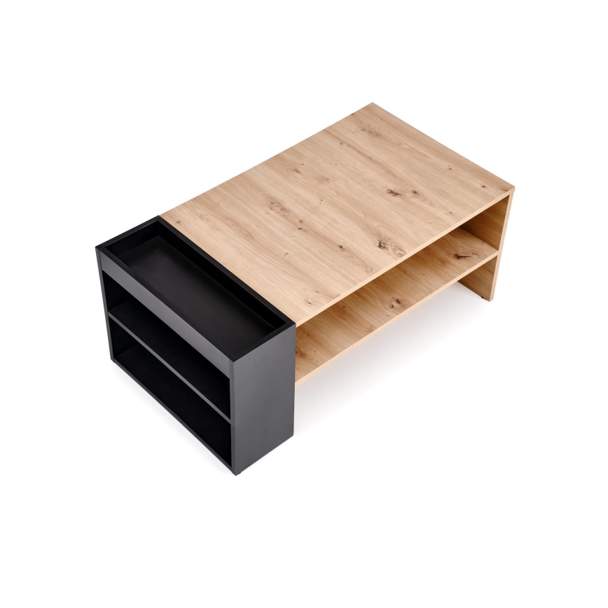 Salontafel BELA 100x42 cm eiken artisan/antraciet