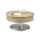 Salontafel BLOCK Ø 79 cm eiken/zilver
