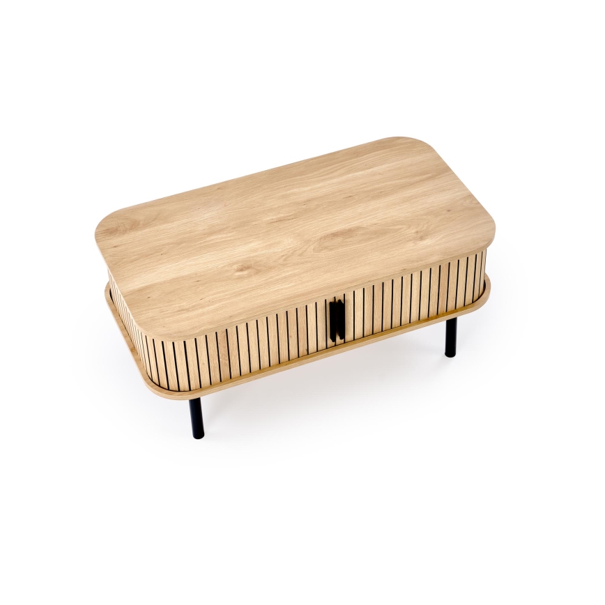 Salontafel CASA 90x50 cm bruin/zwart