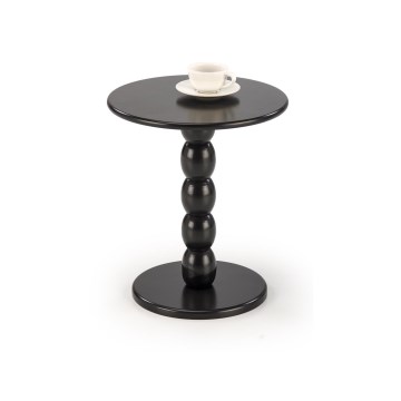 Salontafel CIRILA Ø 40 cm zwart