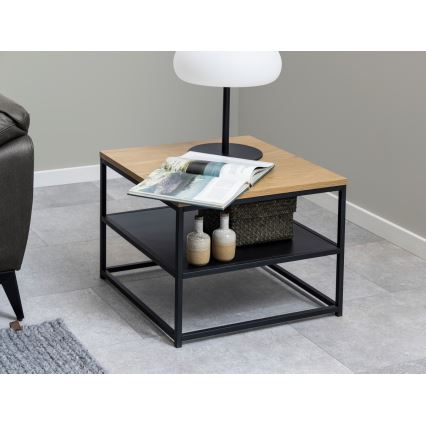 Salontafel CORA eiken/zwart