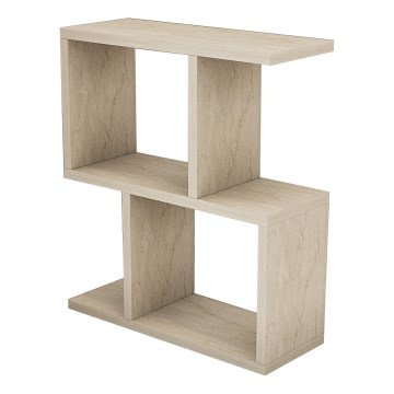 Salontafel CROS, marmerlook, beige
