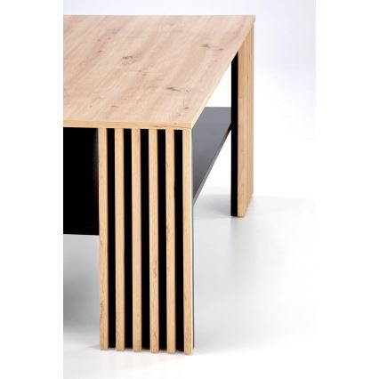 Salontafel FORMA 110x65 cm bruin/zwart