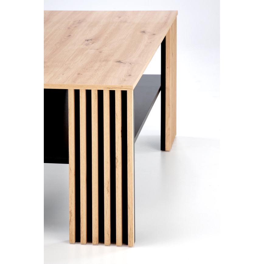 Salontafel FORMA 110x65 cm bruin/zwart