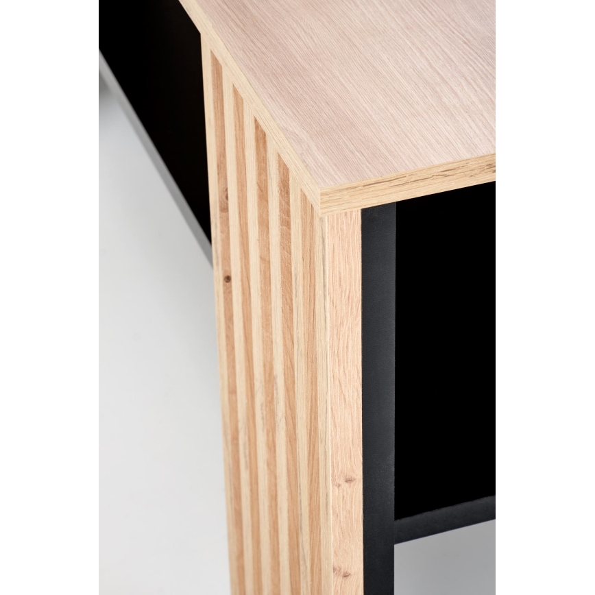 Salontafel FORMA 110x65 cm bruin/zwart
