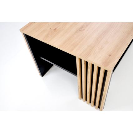 Salontafel FORMA 110x65 cm bruin/zwart