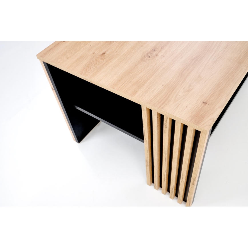 Salontafel FORMA 110x65 cm bruin/zwart