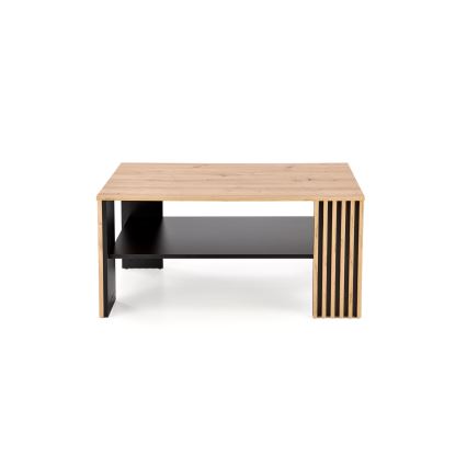 Salontafel FORMA 110x65 cm bruin/zwart