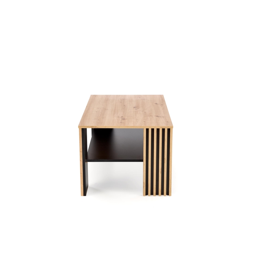 Salontafel FORMA 110x65 cm bruin/zwart