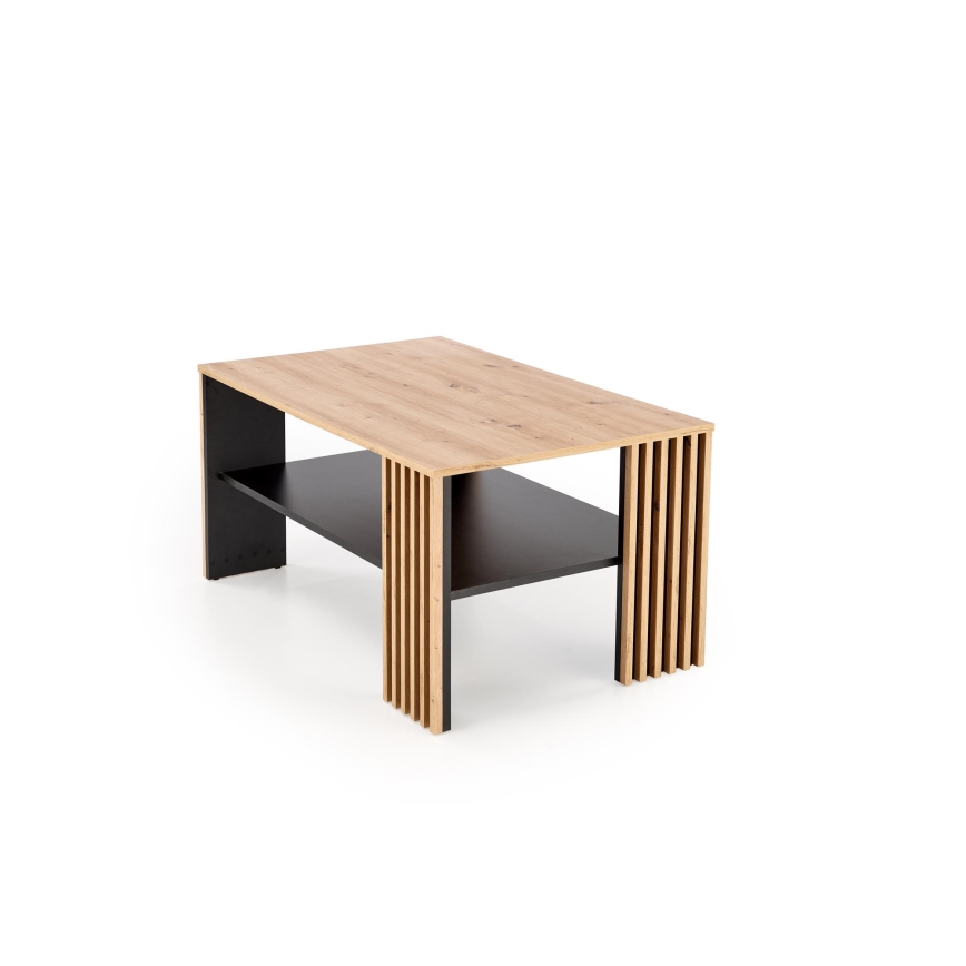 Salontafel FORMA 110x65 cm bruin/zwart