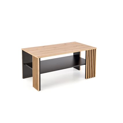 Salontafel FORMA 110x65 cm bruin/zwart
