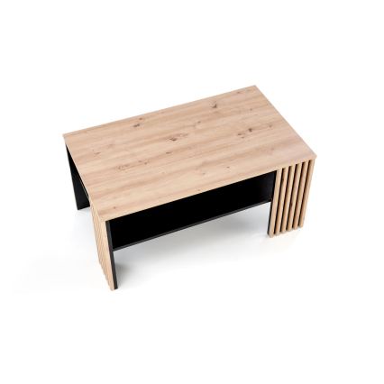 Salontafel FORMA 110x65 cm bruin/zwart