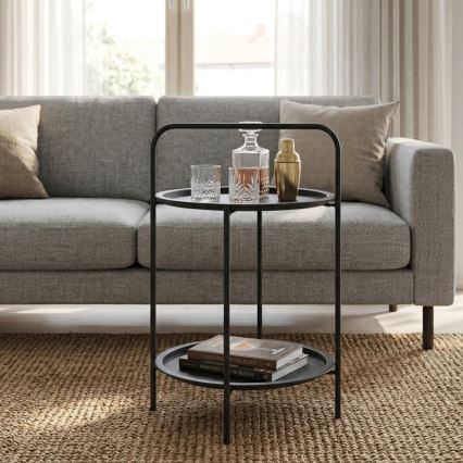 Salontafel HAGE 50 x 66 cm zwart