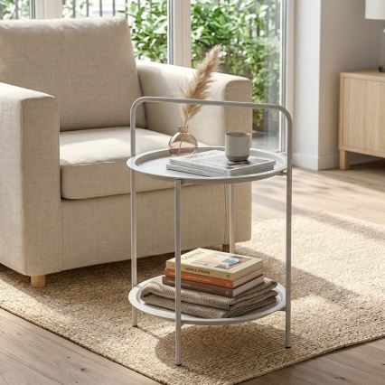 Salontafel HAGE 50x66 cm wit