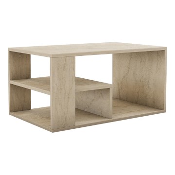 Salontafel JELIO, beige marmerdecor