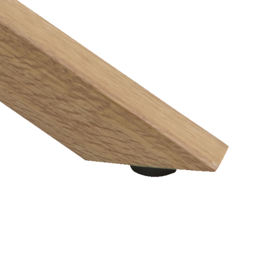 Salontafel LUCA 82 cm helder/eiken