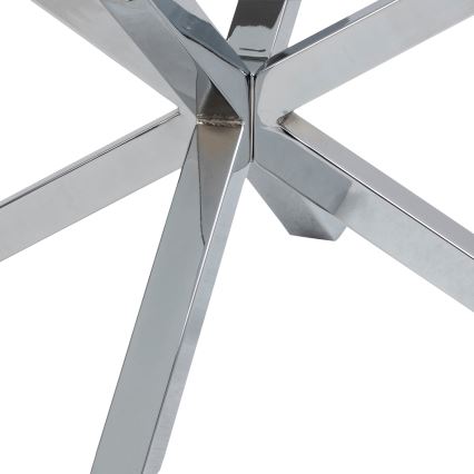 Salontafel LUCA 82 cm helder/zilver