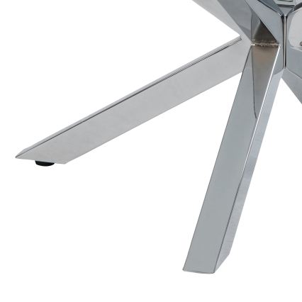 Salontafel LUCA 82 cm helder/zilver