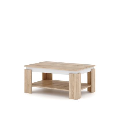 Salontafel LUNO sonoma-eik/wit