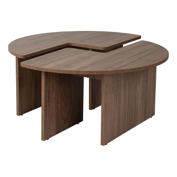 Salontafel LUVIA notenhout