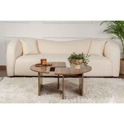 Salontafel LUVIA notenhout