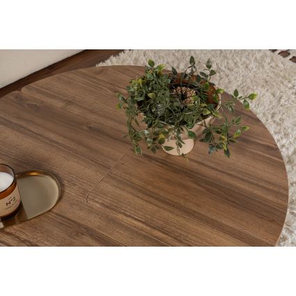 Salontafel LUVIA notenhout