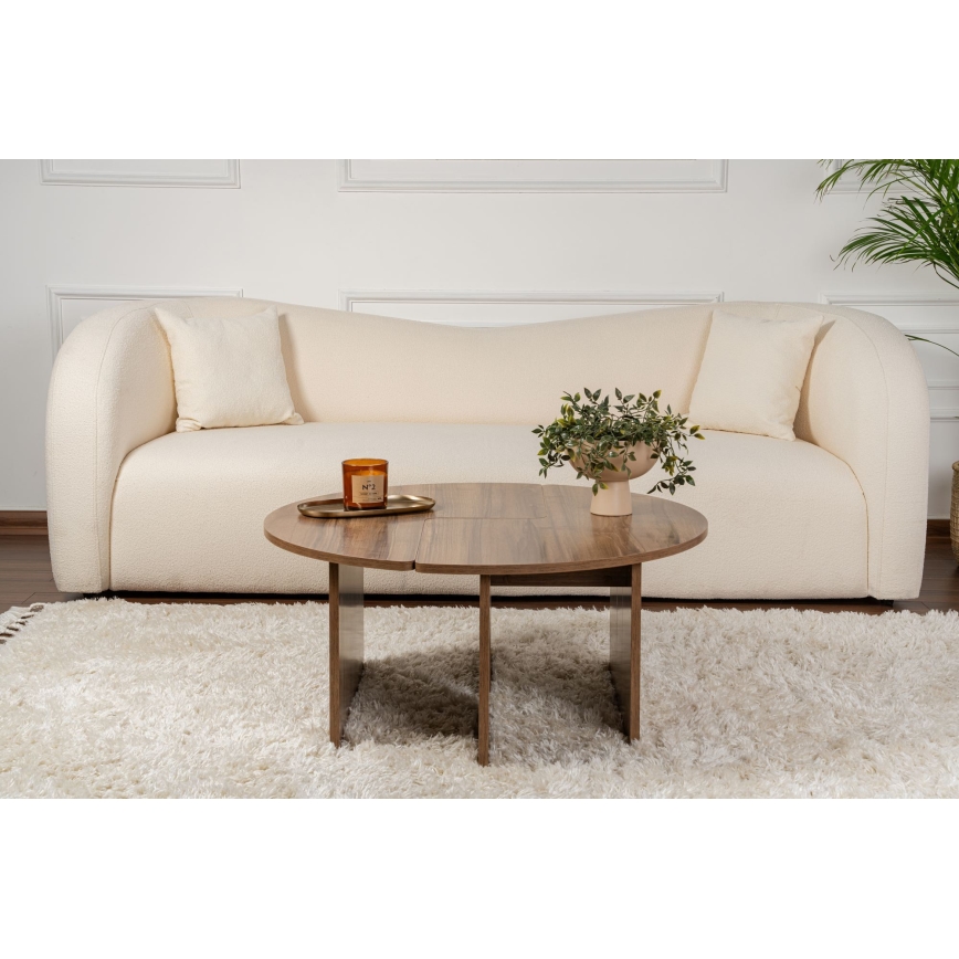 Salontafel LUVIA notenhout