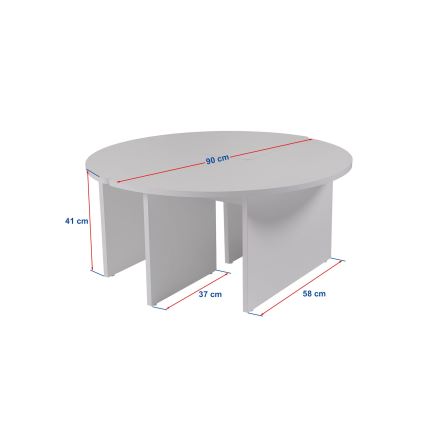 Salontafel LUVIA notenhout