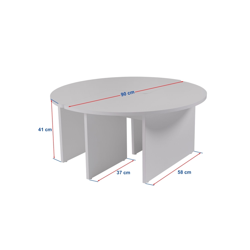 Salontafel LUVIA notenhout