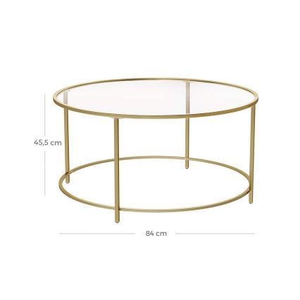 Salontafel LYRA goud