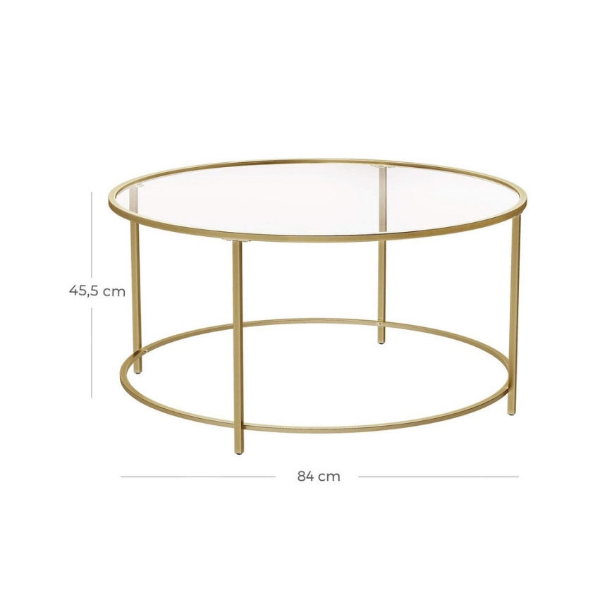 Salontafel LYRA goud