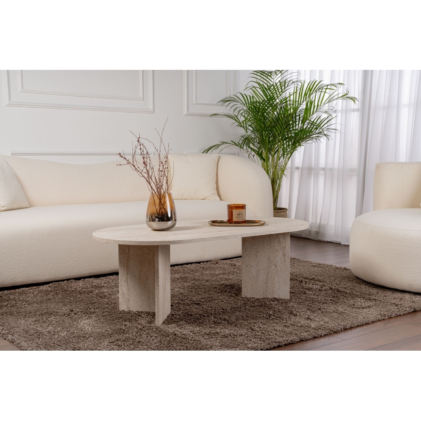 Salontafel NEL 119 x 60 cm beige