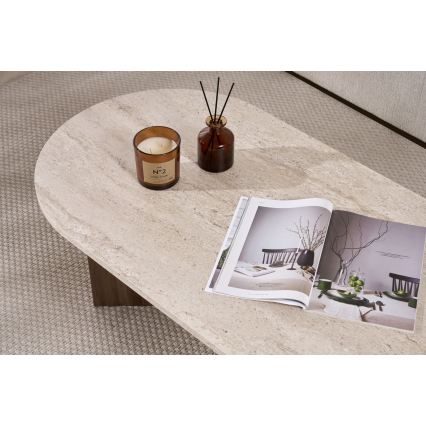 Salontafel NEL 119x60 cm beige/walnoot