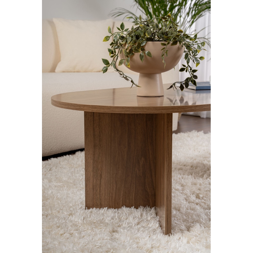 Salontafel NEL notenhout