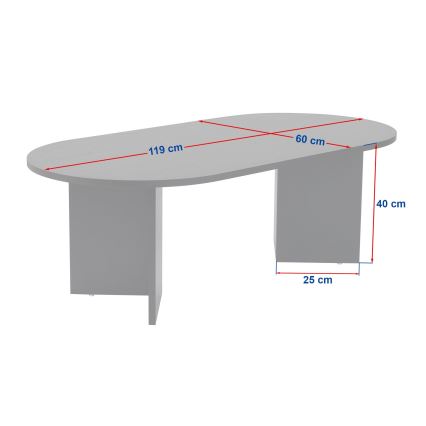 Salontafel NEL wit