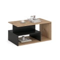 Salontafel NOTE 90x51 cm zwart/artisan eiken