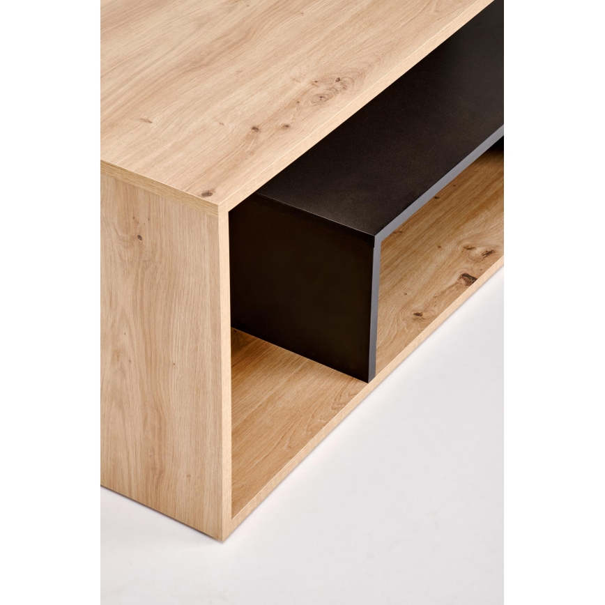 Salontafel NOTE 90x51 cm zwart/artisan eiken