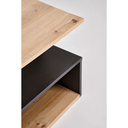 Salontafel NOTE 90x51 cm zwart/artisan eiken