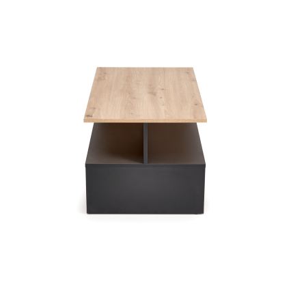 Salontafel NOTE 90x51 cm zwart/artisan eiken