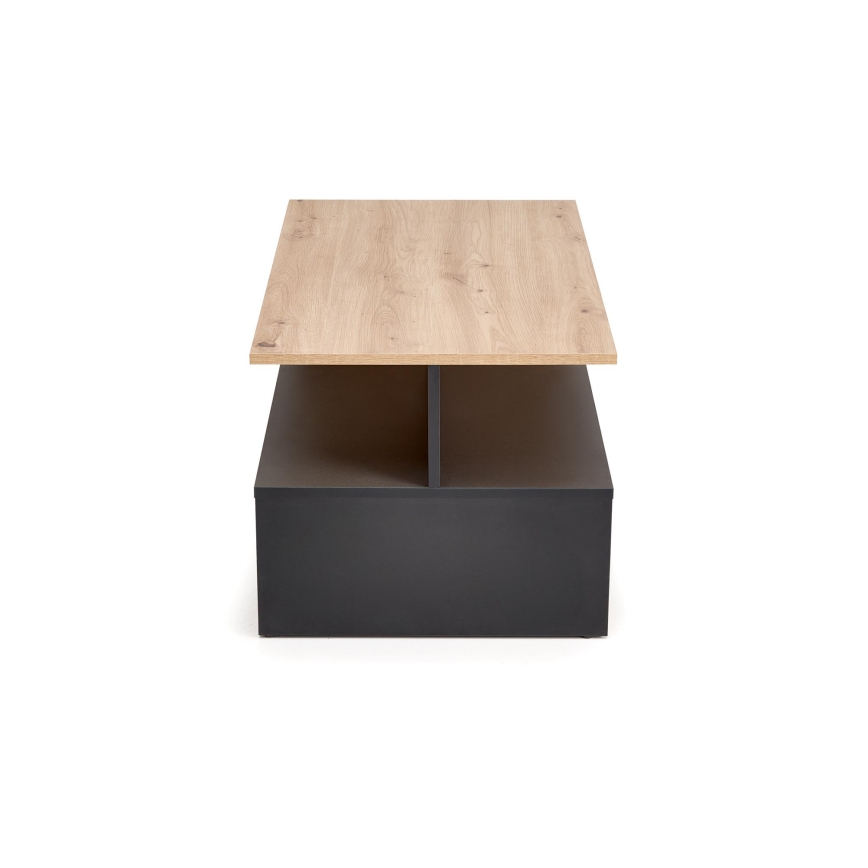 Salontafel NOTE 90x51 cm zwart/artisan eiken