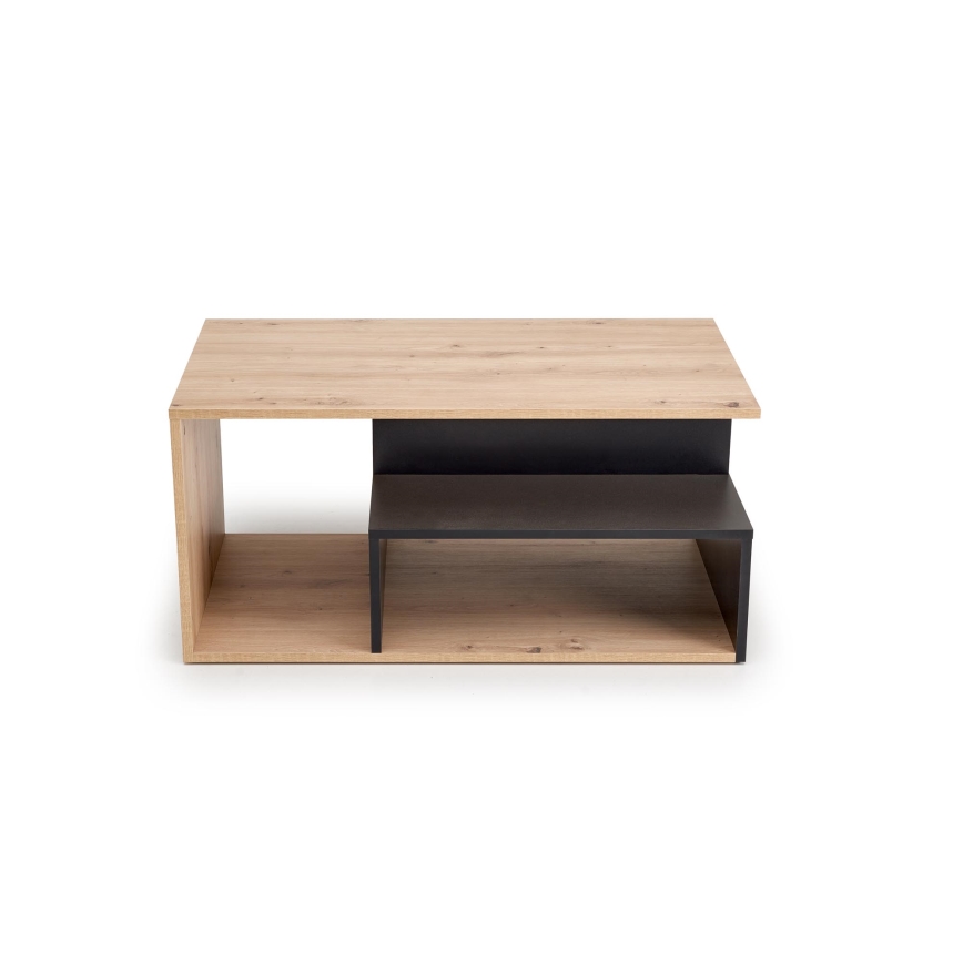 Salontafel NOTE 90x51 cm zwart/artisan eiken