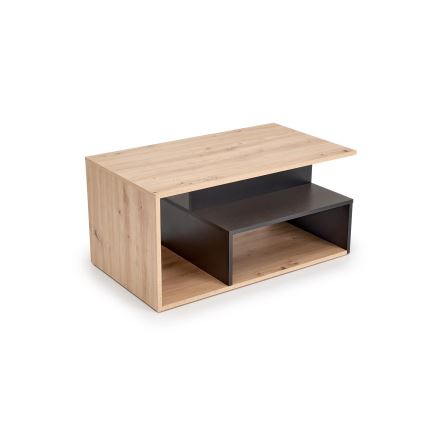 Salontafel NOTE 90x51 cm zwart/artisan eiken