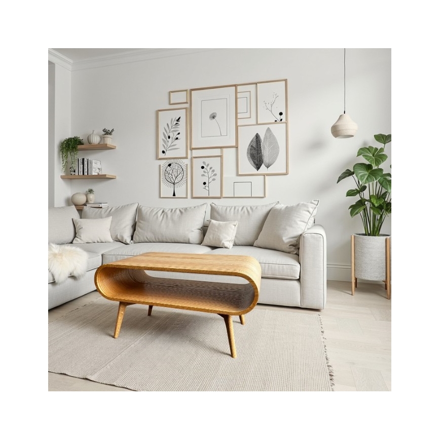 Salontafel NOVA 90 x 55 cm eiken