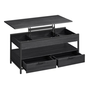Salontafel NYRO met hefblad, zwart