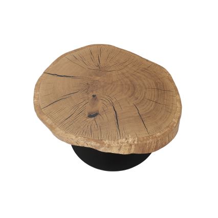Salontafel ODIN Ø 75 cm eiken/zwart
