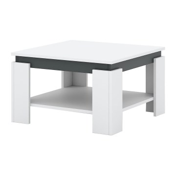 Salontafel OLAF wit/antraciet