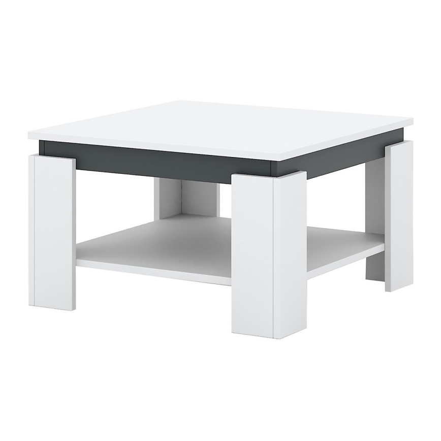 Salontafel OLAF wit/antraciet